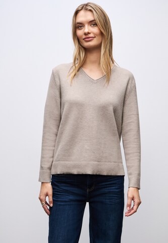 STREET ONE Pullover in Beige: Vorderseite