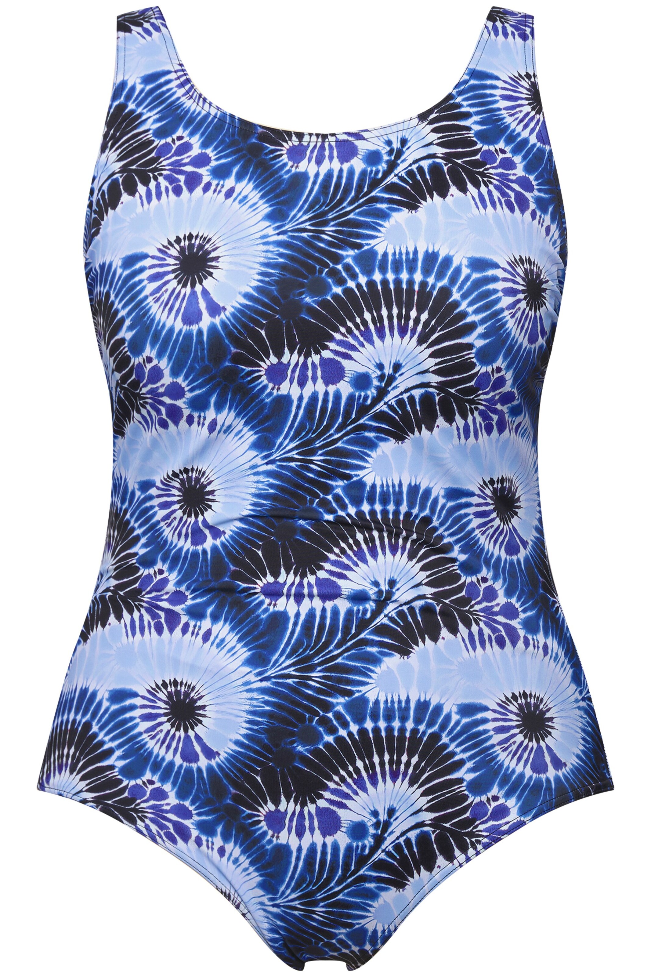 Ulla Popken Badeanzug in Blau: Vorderseite