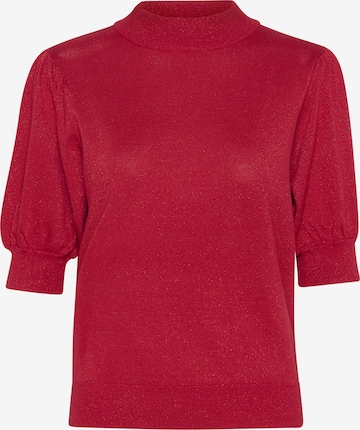 Pull-over 'Regina' Kaffe en rouge : devant