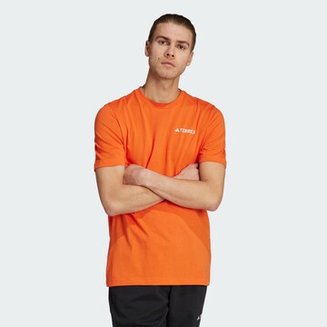 ADIDAS TERREX Functioneel shirt in Oranje: voorkant