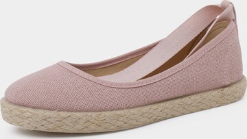 Pisamonas Ballet Flats in Pink: front