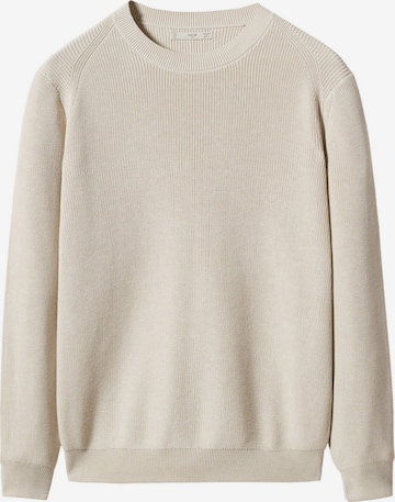 MANGO MAN Sweater in Beige: front