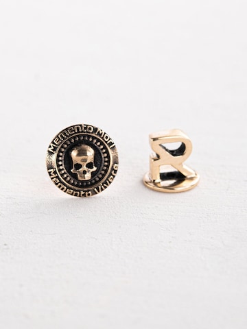 REYTEL Ohrring 'MEMENTO MORI. VIVERE MEMENTO'‌‌‌‌ in Gelb