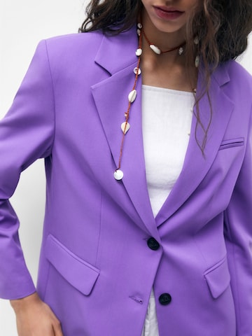 Pull&Bear Blazer in Purple