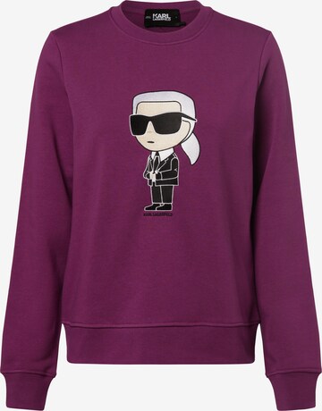 Karl Lagerfeld Sweatshirt in Purple: front