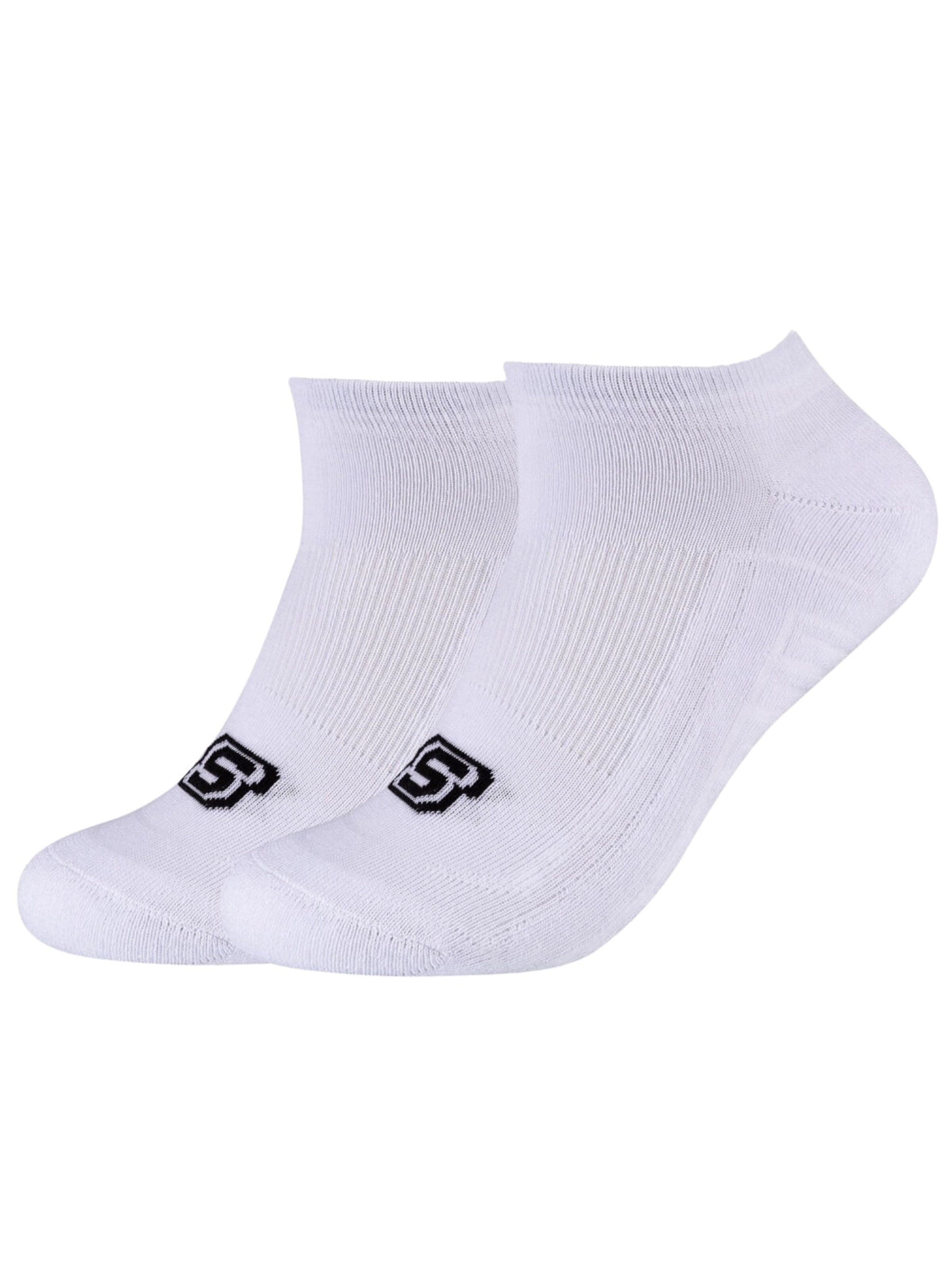 SKECHERS Socken 'Skechers 2PPK Basic Cushioned Sneaker Socks'‌‌‌‌‌‌‌‌‌‌ in weiß, Produktansicht