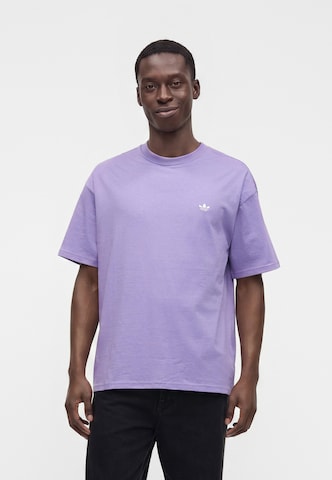 ADIDAS ORIGINALS Koszulka 'Trefoil Essentials' w kolorze fioletowy: przód