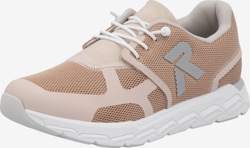 Baskets basses Rieker Sport en orange : devant