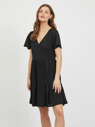 VILA Robe 'Natalie' en noir, Vue avec modèle
