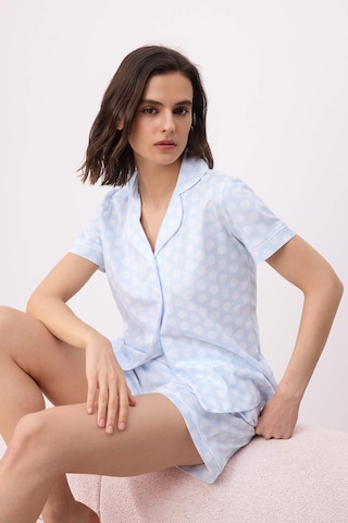 Trendyol Short Pajama Set in Blue