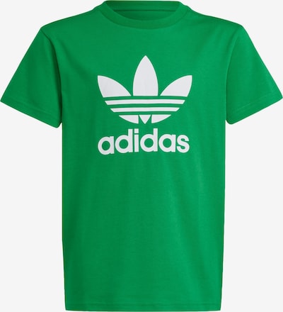 ADIDAS ORIGINALS T-Shirt 'Adicolor Trefoil' en sapin / blanc, Vue avec produit