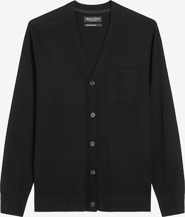 Marc O'Polo Strickjacke in Schwarz: Vorderseite