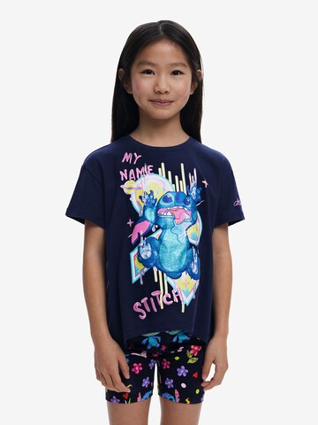 Desigual Póló 'Stitch' - kék: elől