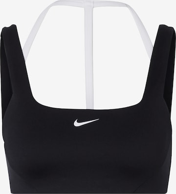 NIKE Biustonosz sportowy w kolorze czarny: przód