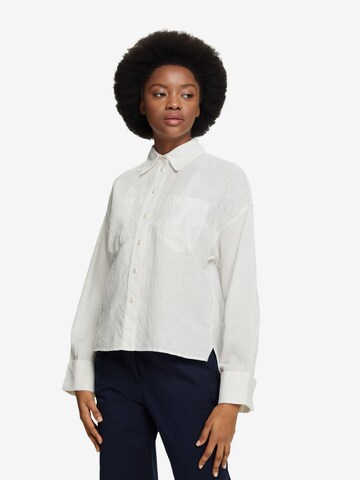 ESPRIT Blouse in Wit: voorkant