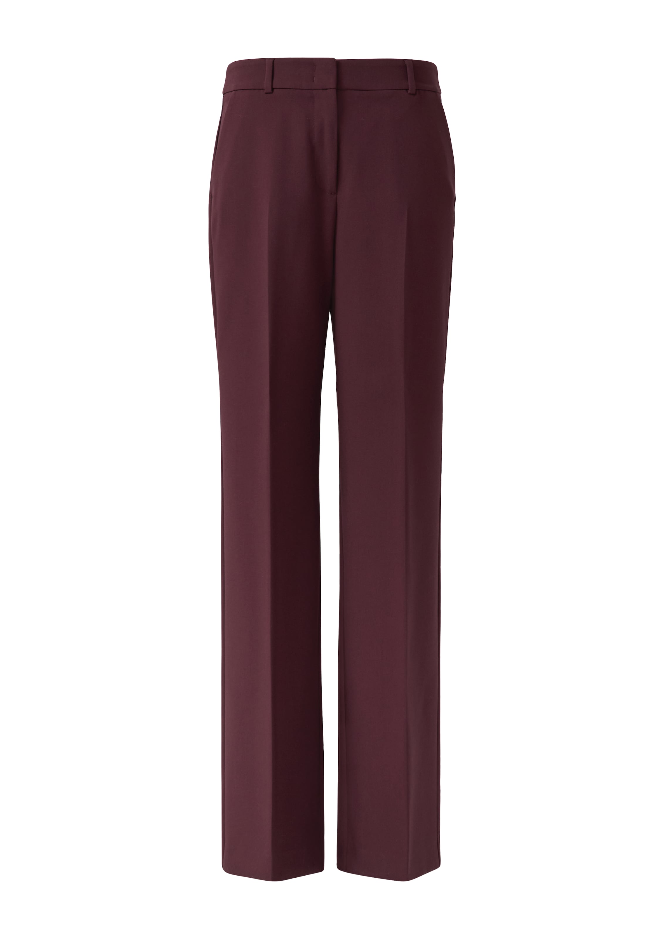 COMMA Wide Leg Bügelfaltenhose in Rot: Vorderseite