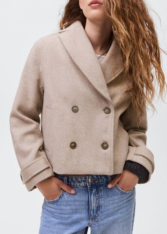 MANGO TEEN Between-Seasons Coat in Beige