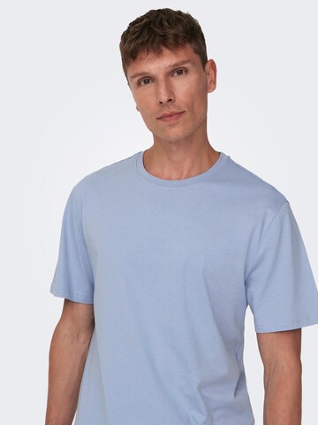 Only & Sons Regular fit Shirt 'Matt' in Blue