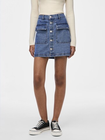 Jupe 'Hrissy' PIECES en bleu : devant