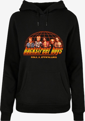 Merchcode Sweatshirt 'Backstreet Boys - Millenium Globe' in Zwart: voorkant