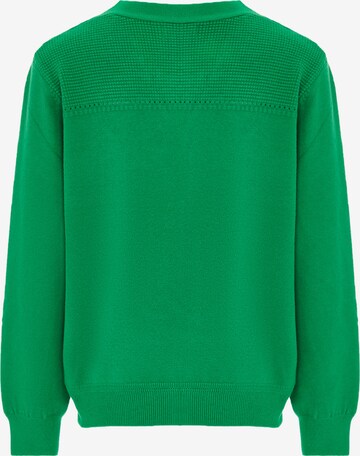 YASANNA Knit Cardigan in Green