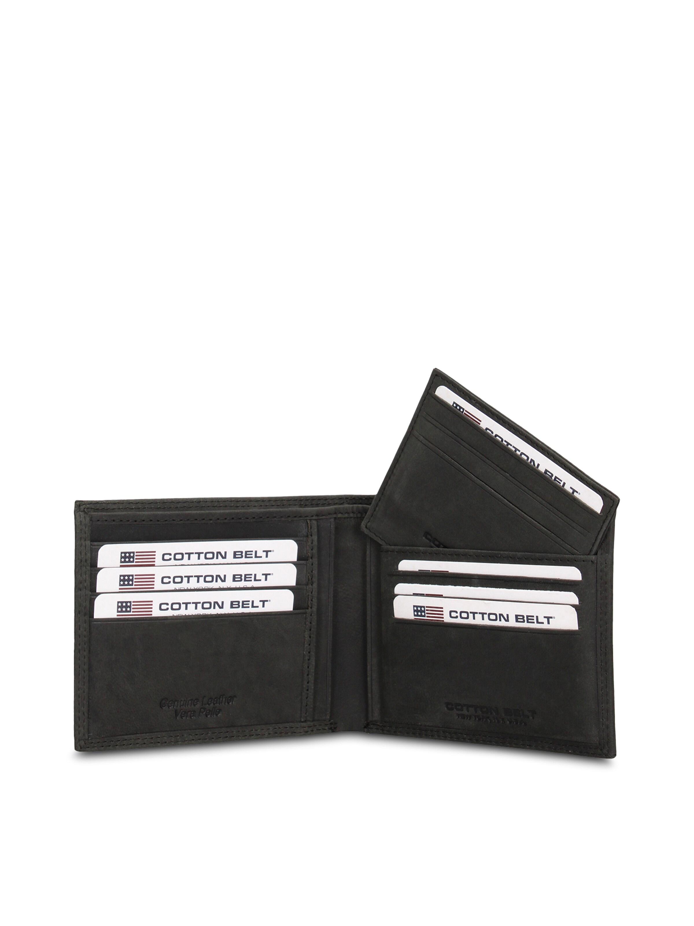 Portamonete di cotton belt in nero