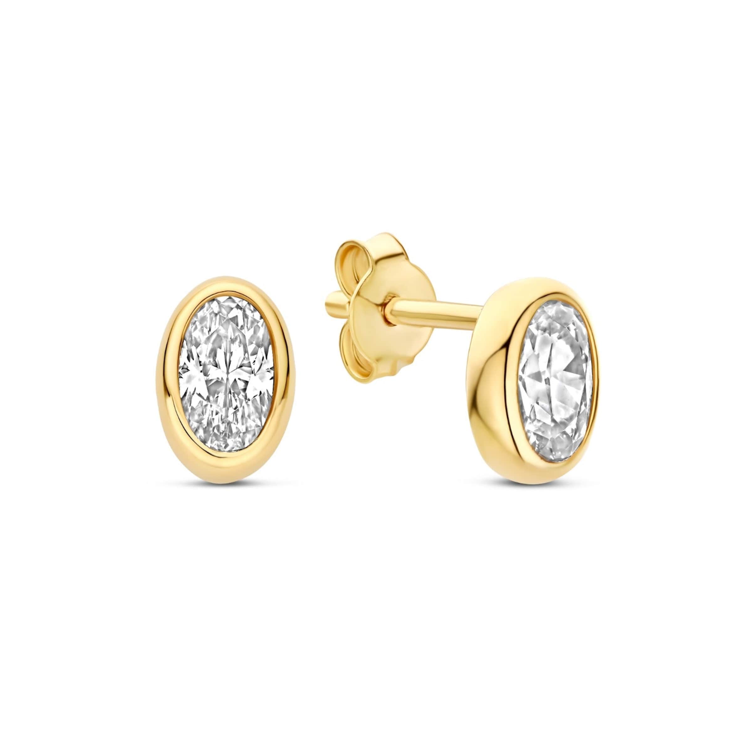 Isabel Bernard Earrings in Gold: front