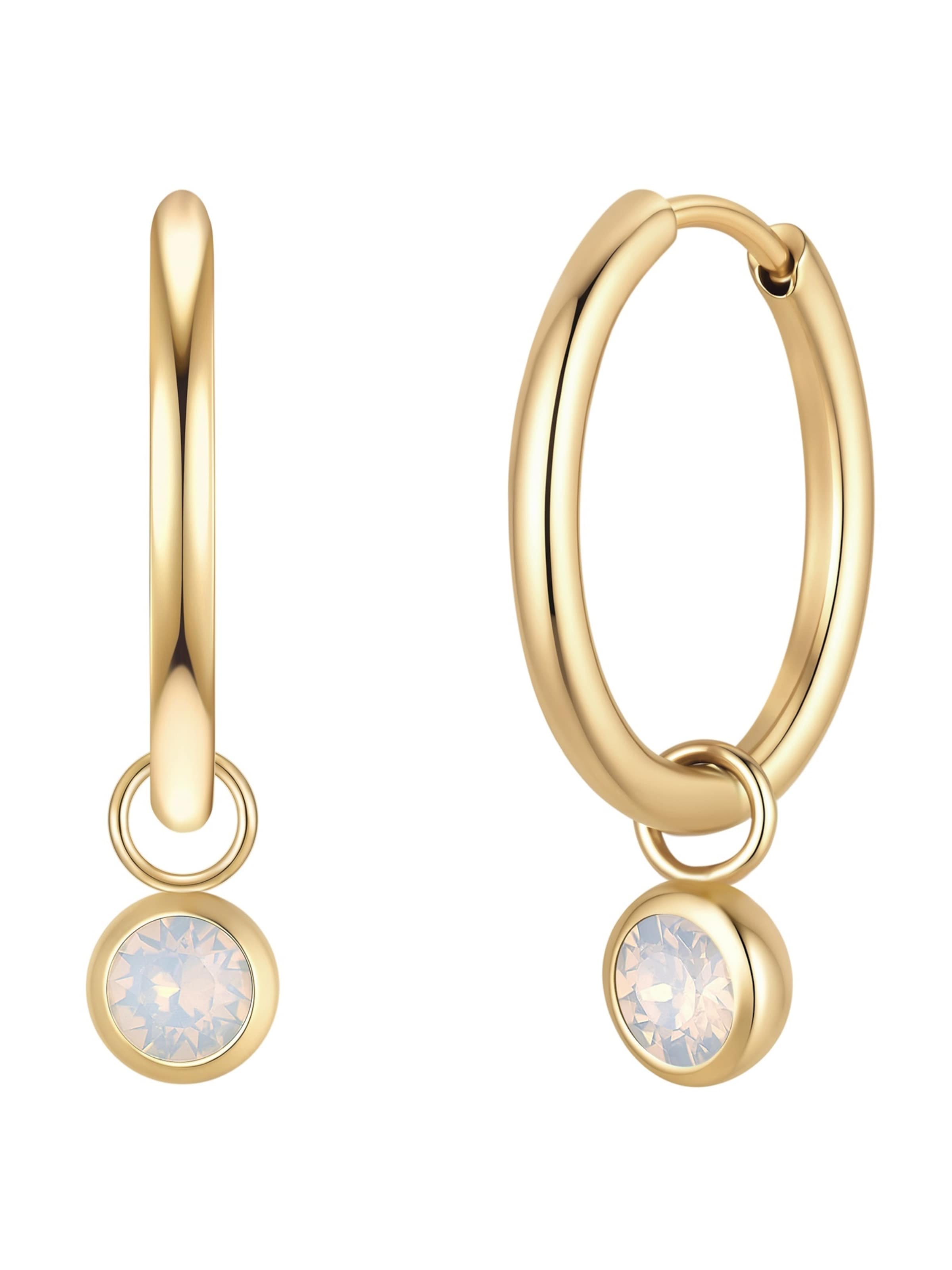 Glanzstücke München - Pendientes en oro: frente
