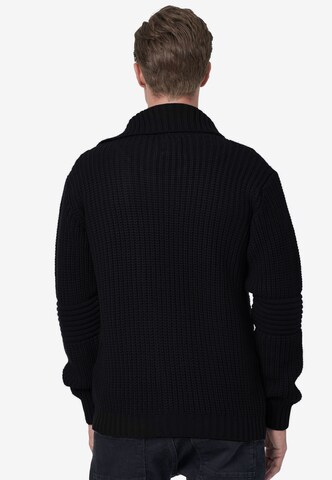 Rusty Neal Knit Cardigan in Black