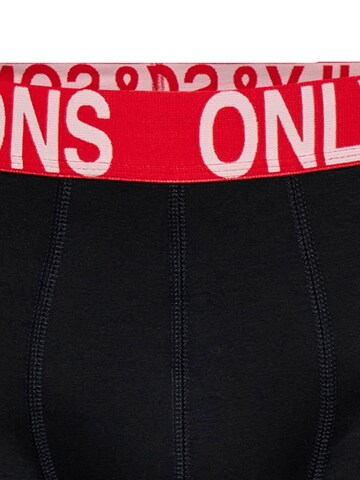 Only & Sons Boxershorts 'ONSFITZ SOLID BOXER'‌ in Schwarz