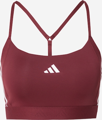 ADIDAS PERFORMANCE Korzet Športová podprsenka 'HYGLM' - Červená: predná strana