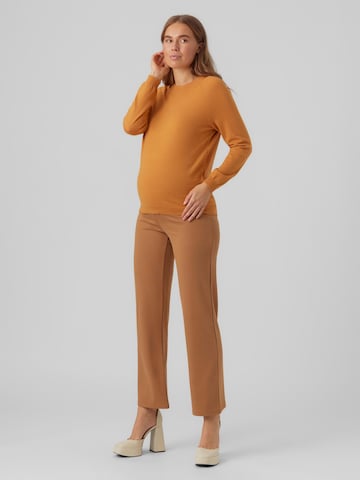 Loosefit Pantalon 'LUNA' MAMALICIOUS en marron