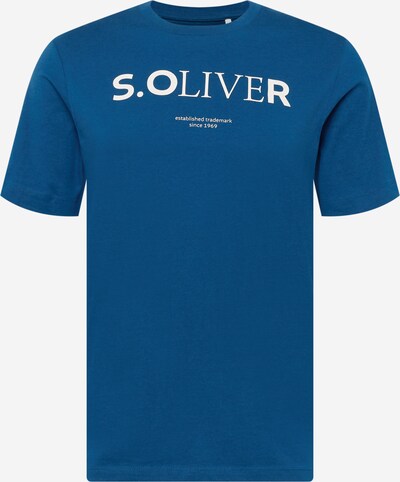 Tricou s.Oliver pe albastru / alb, Vizualizare produs