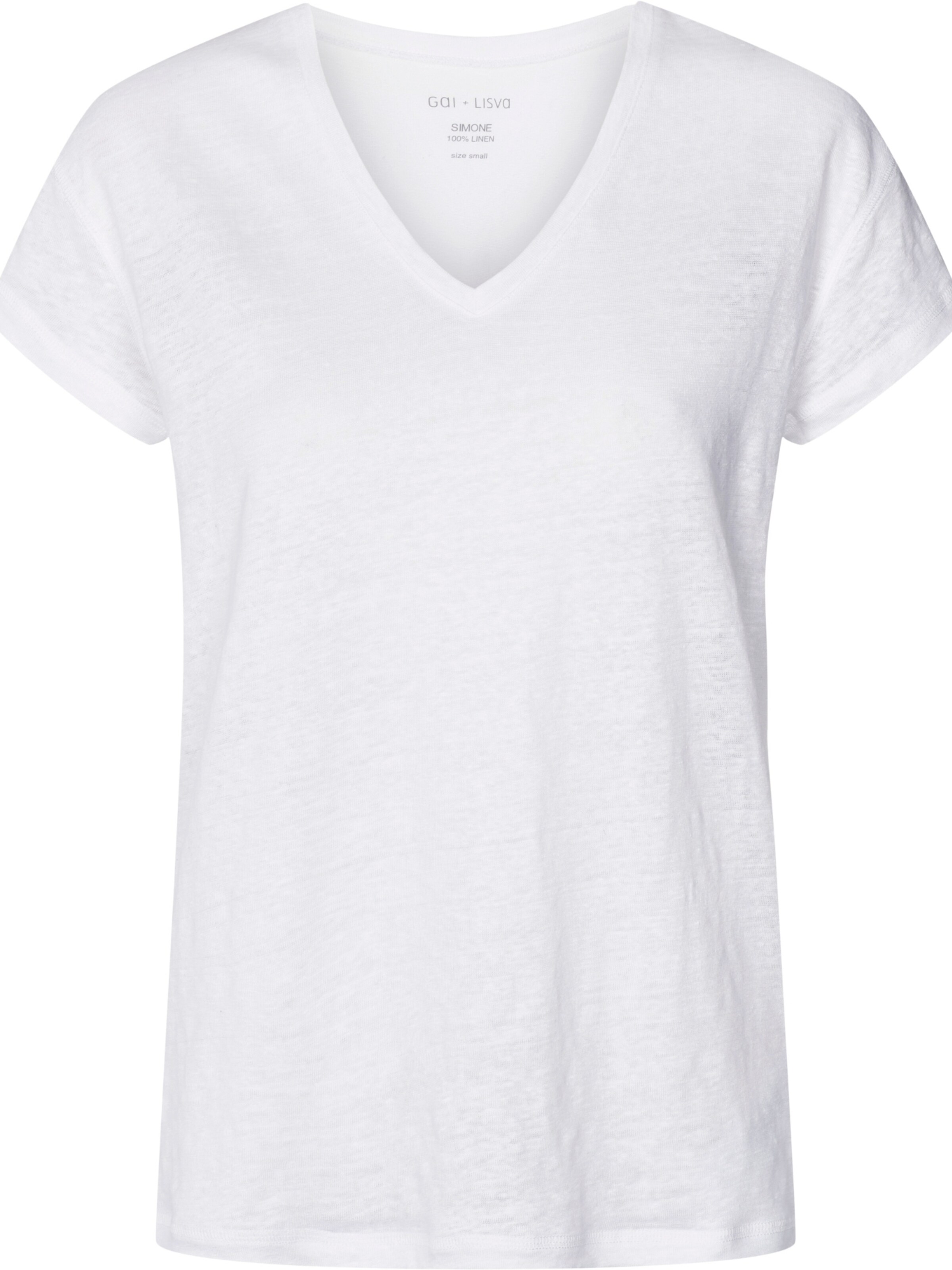 Gai+Lisva T-Shirt 'Simone' in Weiß: Vorderseite