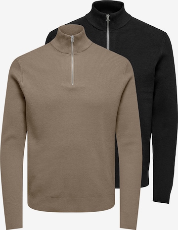 Only & Sons Pullover 'Phil' in Schwarz: Vorderseite