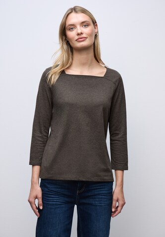 STREET ONE Shirt in Brown: front