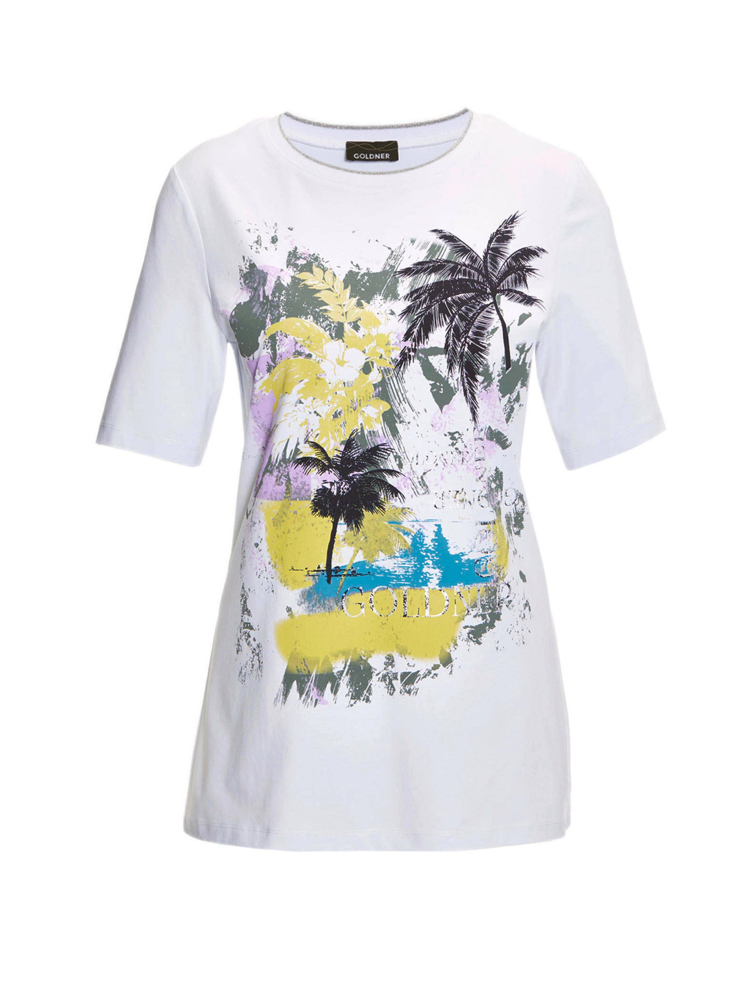 Goldner Shirt in Wit: voorkant