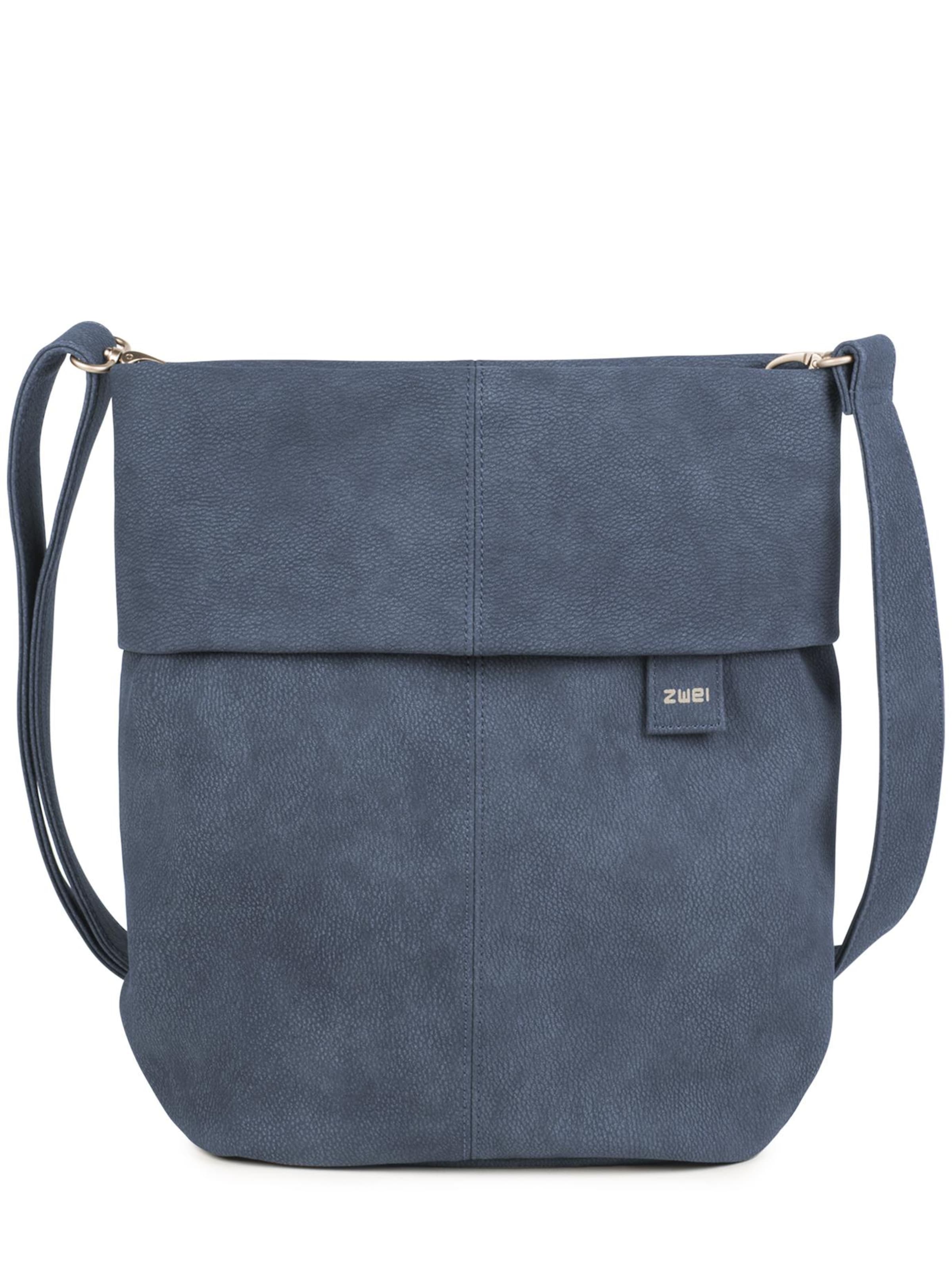 ZWEI - Bolso de hombro 'MADEMOISELLE.M M12' en azul: frente
