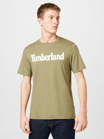 TIMBERLAND - Ajuste regular Camiseta en marrón: frente