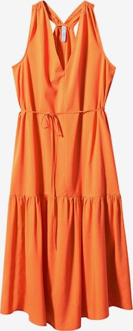 MANGO Zomerjurk 'Cobalto' in Oranje: voorkant