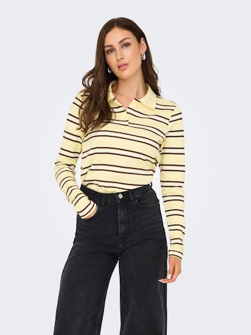ONLY - Camiseta 'ONLEvie' en amarillo: frente