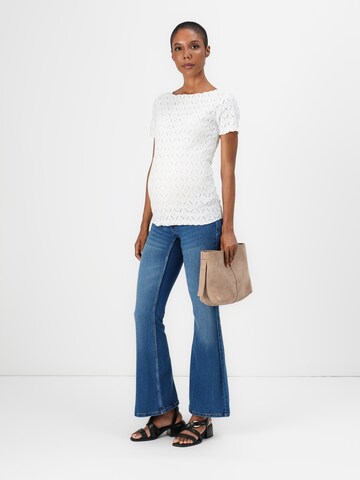 Maglietta 'OLMJunila' di Only Maternity in bianco