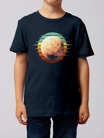 watabout.kids Shirt ' Pluto Retro Sunset ' in Blauw: voorkant