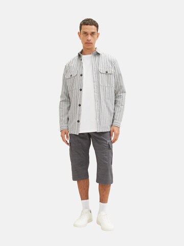 TOM TAILOR - regular Pantalón cargo en gris