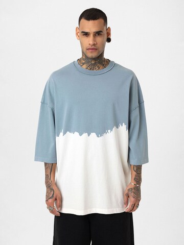 T-Shirt 'Dennis' Dandalo en bleu : devant