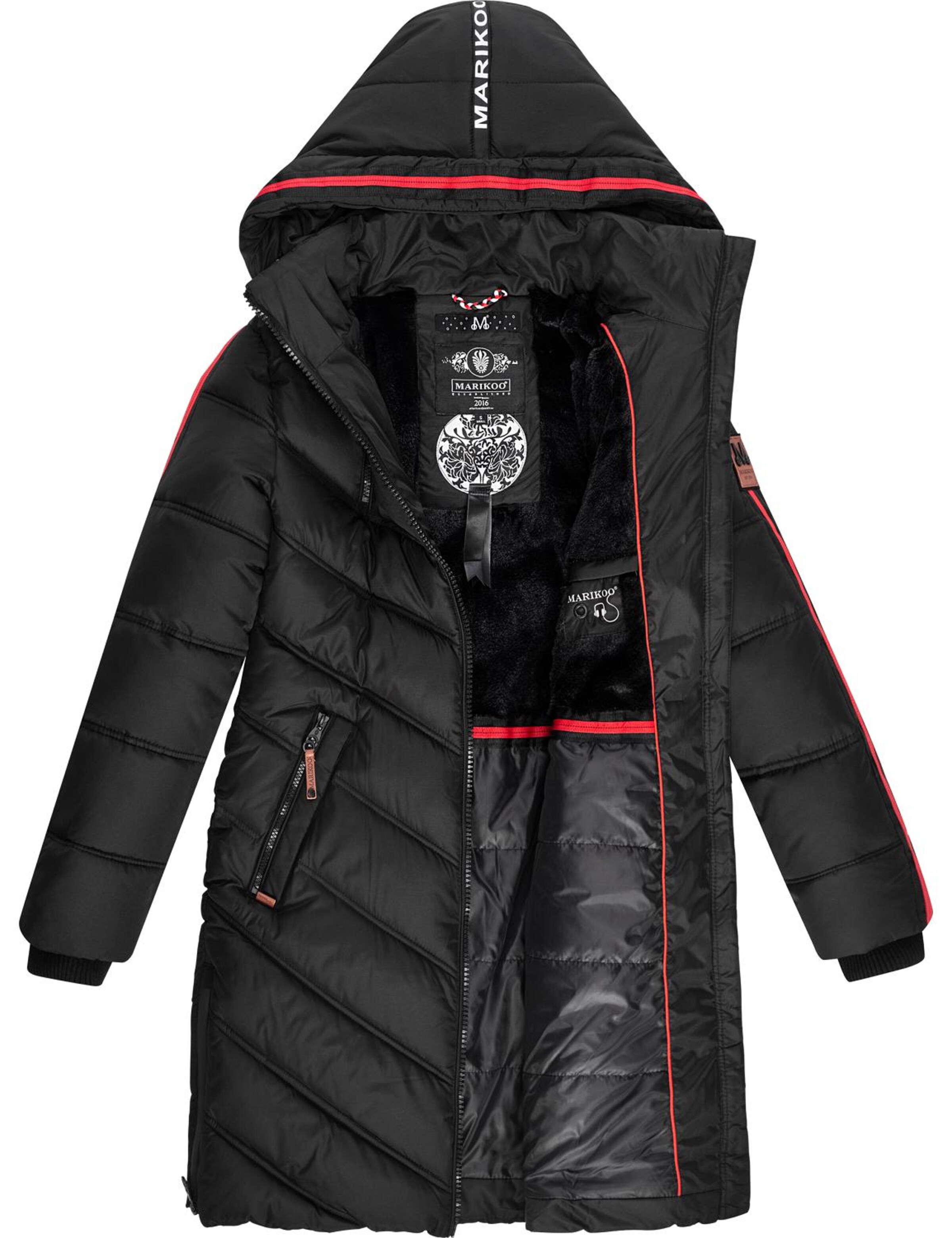 Palton de iarnă 'Armasa ' de la MARIKOO pe negru