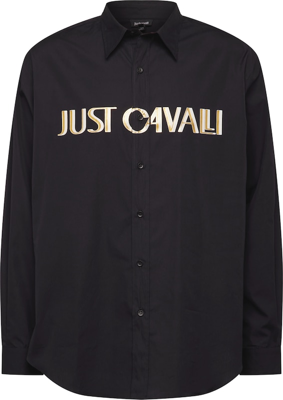Just Cavalli Regular Fit Hemd in Schwarz