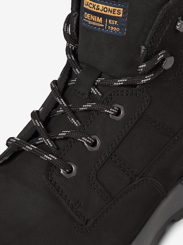 JACK & JONES Lace-Up Boots in Black