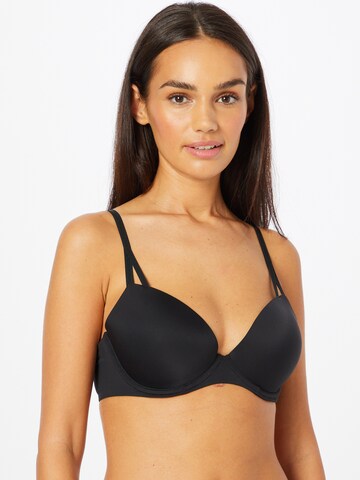 Calvin Klein Underwear - Push-up Sujetador 'Seductive Comfort ' en negro: frente