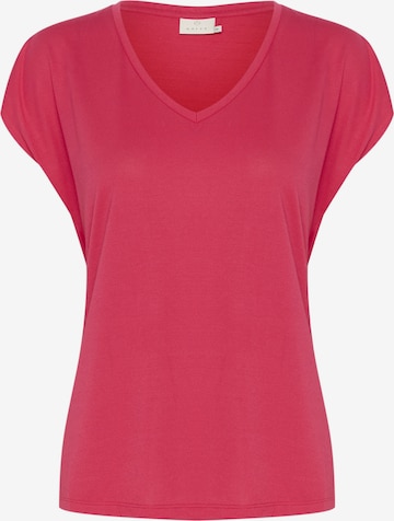 Kaffe T-shirt i rosa: framsida